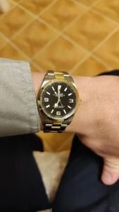 Vs廠勞力士探險家一代M124273-0001 36MM 間金復刻手錶