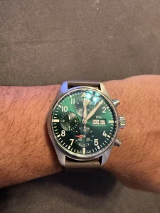 IWC 萬國飛行員系列IW388103 APS廠復刻 41mm 綠色錶盤