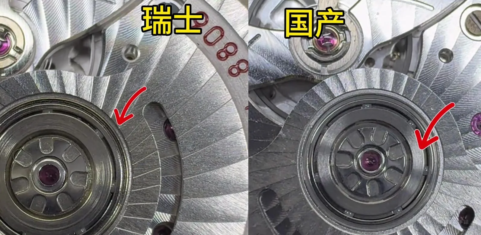 上海無卡度機芯自動盤陶瓷滾珠軸承特寫